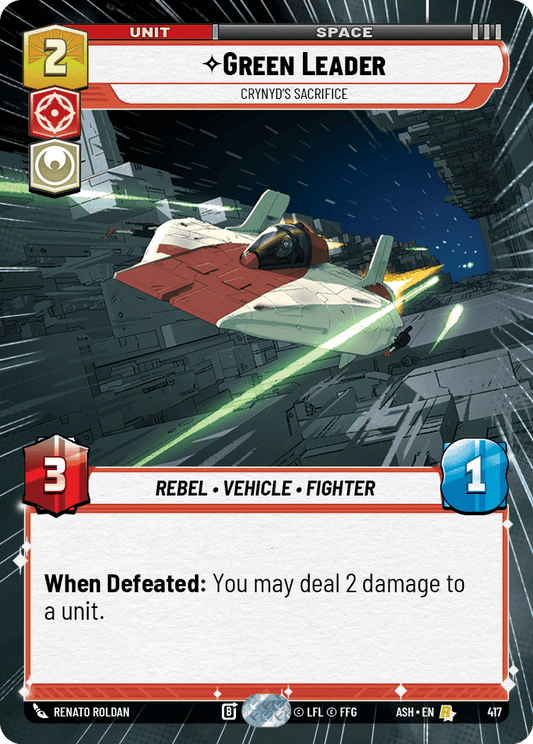 【ASH417/EN】Green Leader - Crynyd's Sacrifice (Hyperspace)