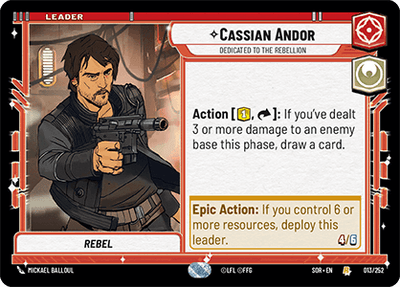 【SOR013/EN】Cassian Andor - Dedicated to the Rebellion