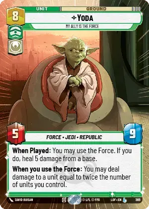 【LOF365/EN】Yoda - My Ally is the Force(Hyperspace)