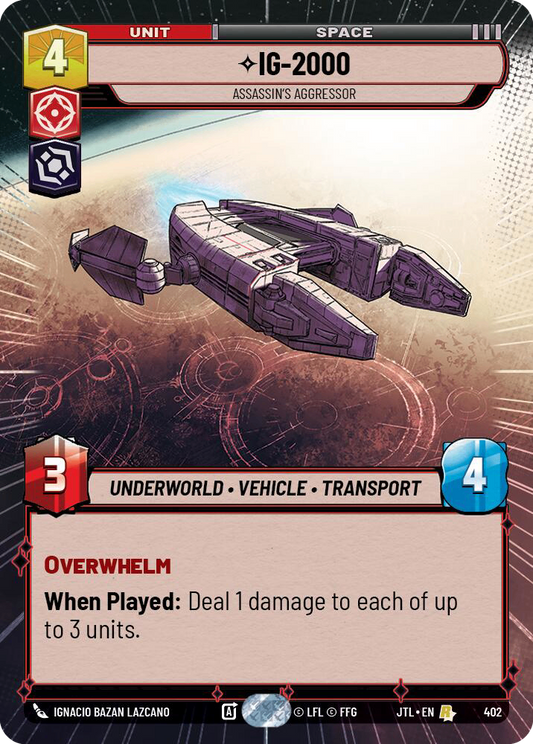 【JTL402/EN】IG-2000 - Assassin's Aggressor (Hyperspace)