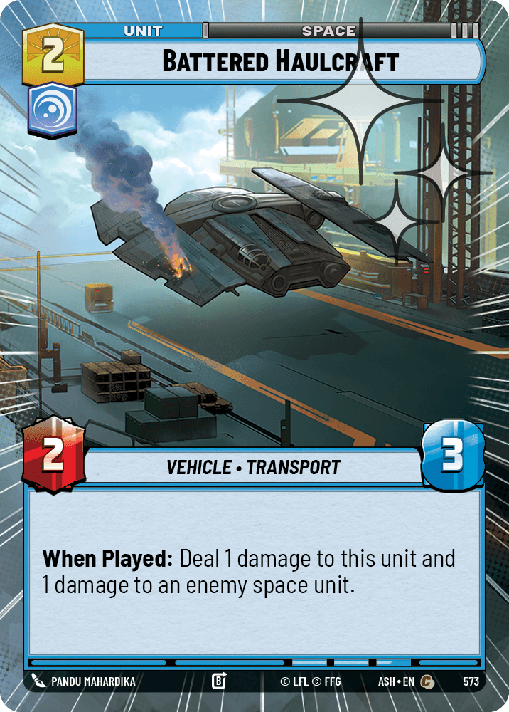 【ASH573/EN】Battered Haulcraft (Hyperspace/Foil)