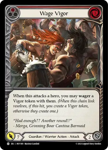 【HVY189/EN/RF】Wage Vigor/活力の賭け[Red]