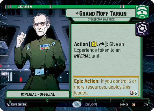 【SOR274/EN】Grand Moff Tarkin - Oversector Governor (HYPERSPACE)