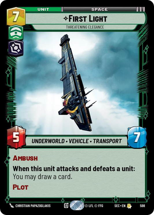 【SEC0598/EN】First Light - Threatening Elegance (Foil)