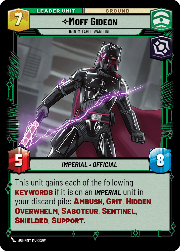 【ASH008/EN】Moff Gideon - Indomitable Warlord