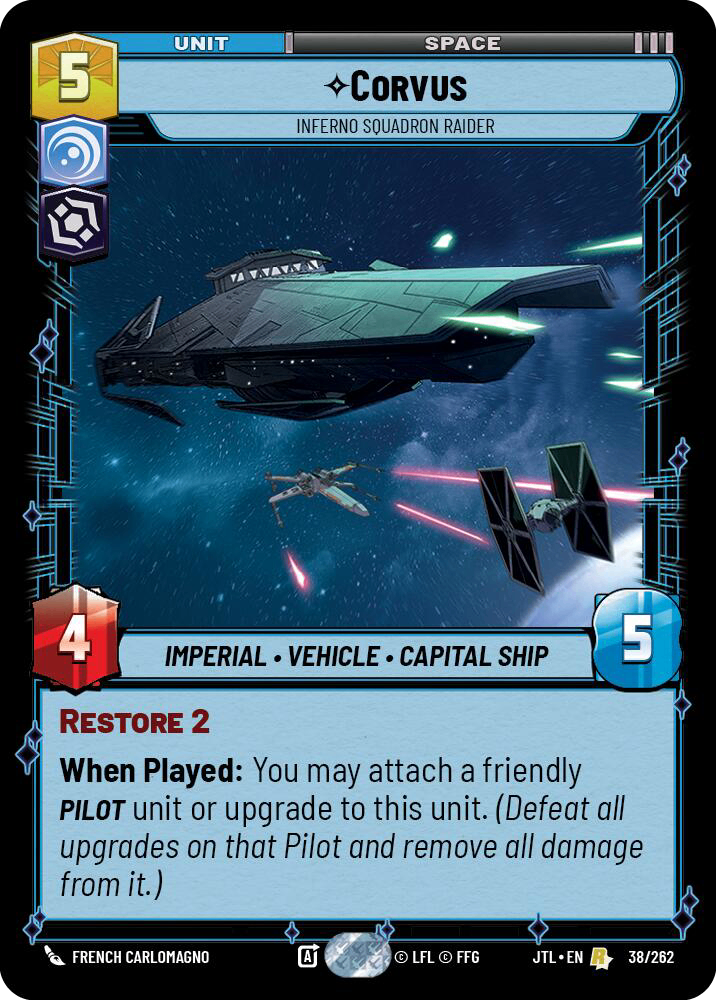【JTL536/EN】Corvus - Inferno Squadron Raider(Foil)