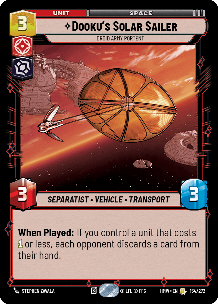 【HMW154/EN】Dooku's Solar Sailer - Droid Army Portent