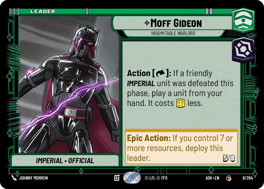 【ASH008/EN】Moff Gideon - Indomitable Warlord