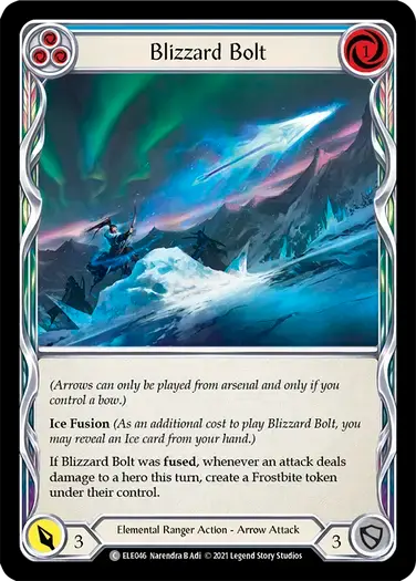 【ELE046/EN/RF】Blizzard Bolt[Blue]