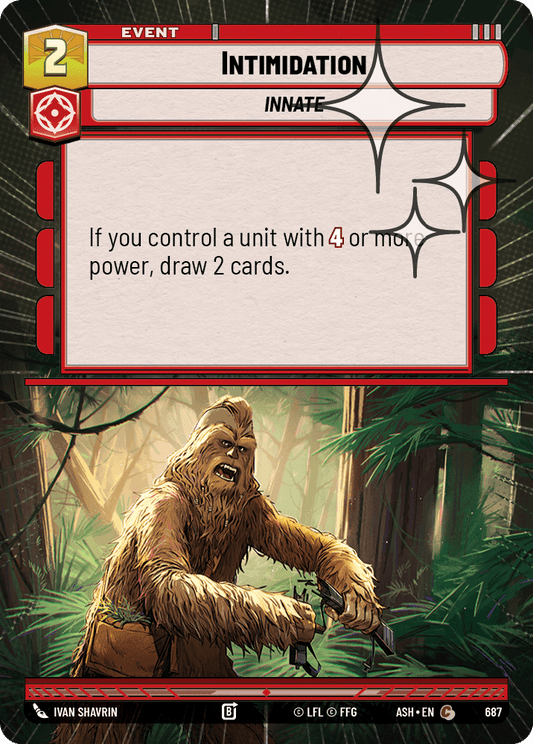 【ASH687/EN】Intimidation (Hyperspace/Foil)