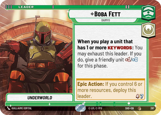 【SHD288/EN】Boba Fett - Daimyo (HYPERSPACE)