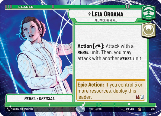 【SOR276/EN】Leia Organa - Alliance General (HYPERSPACE)