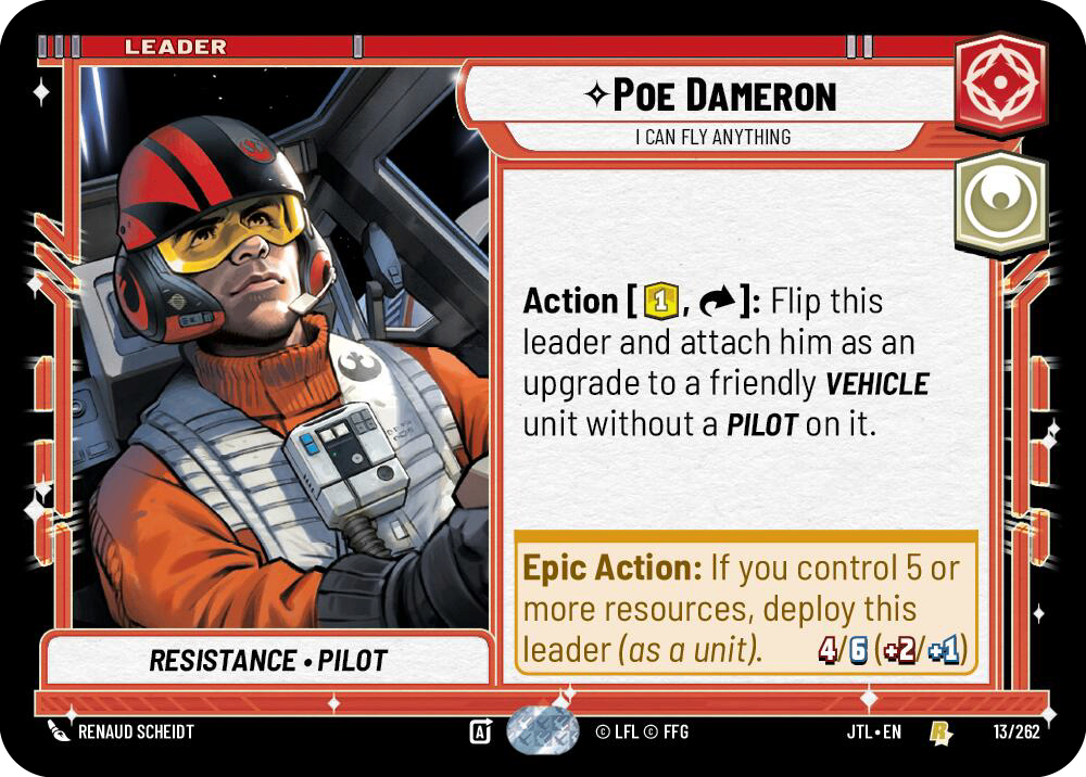 【JTL013/EN】Poe Dameron - I Can Fly Anything
