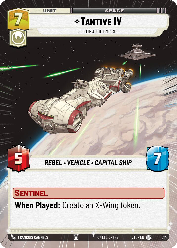 【JTL986/EN】Tantive IV - Fleeing the Empire (HYPERSPACE/FOIL)