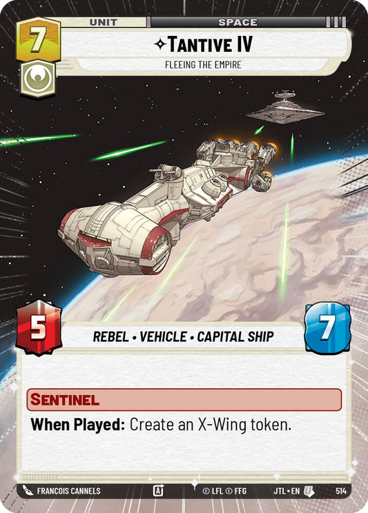 【JTL986/EN】Tantive IV - Fleeing the Empire (HYPERSPACE/FOIL)