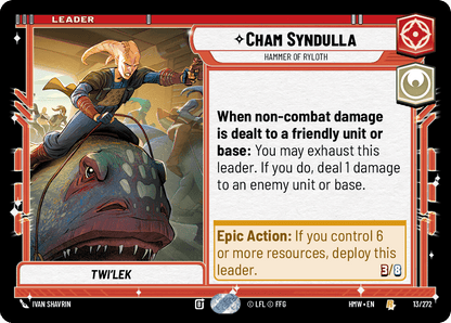 【HMW013/EN】Cham Syndulla - Hammer of Ryloth