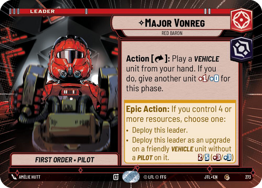 【JTL273/EN】Major Vonreg - Red Baron(Hyperspace)