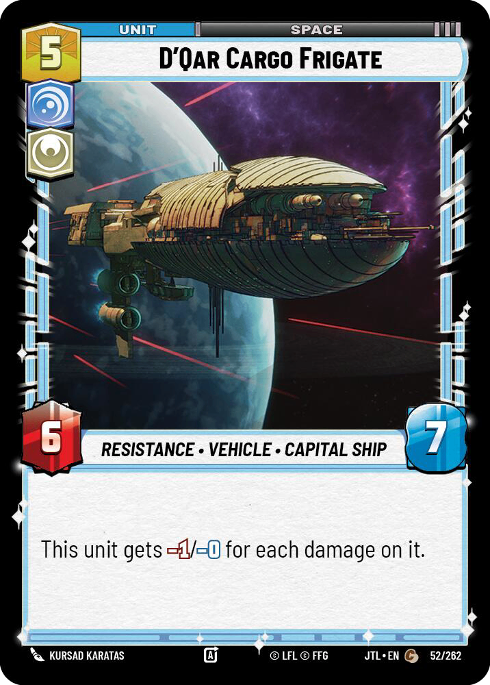 【JTL550/EN】D'Qar Cargo Frigate(Foil)