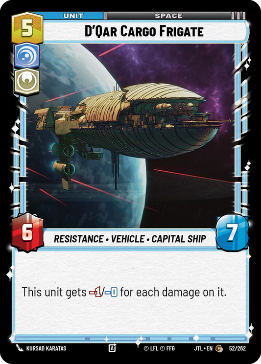 【JTL550/EN】D'Qar Cargo Frigate(Foil)