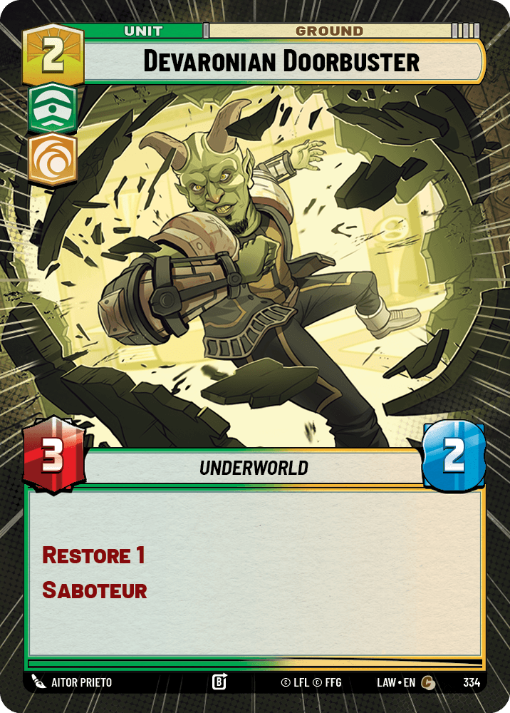 【LAW334/EN】Devaronian Doorbuster (Hyperspace)