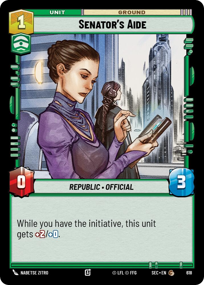 【SEC0618/EN】Senator's Aide (Foil)