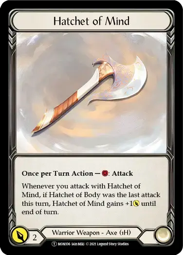 【U-MON106/EN】Hatchet of Mind