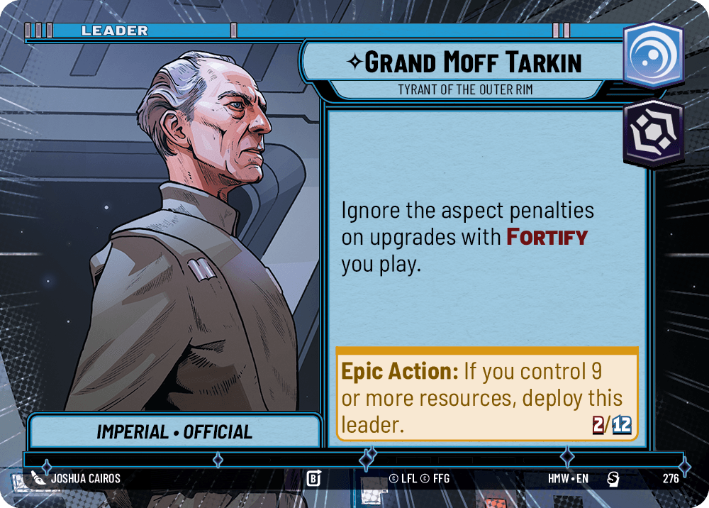 【HMW276/EN】Grand Moff Tarkin - Tyrant of the Outer Rim（HYPERSPACE）