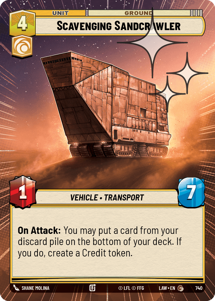 【LAW740/EN】Scavenging Sandcrawler (Hyperspace/Foil)