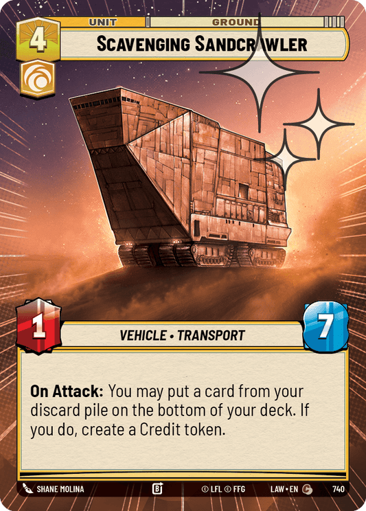 【LAW740/EN】Scavenging Sandcrawler (Hyperspace/Foil)