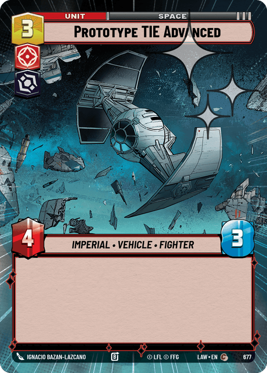 【LAW677/EN】Prototype TIE Advanced (Hyperspace/Foil)