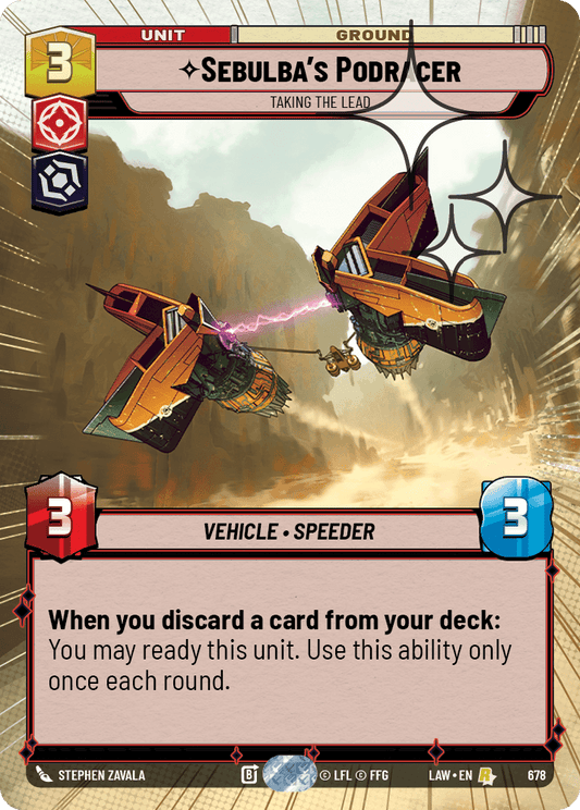 【LAW678/EN】Sebulba's Podracer - Taking the Lead (Hyperspace/Foil)