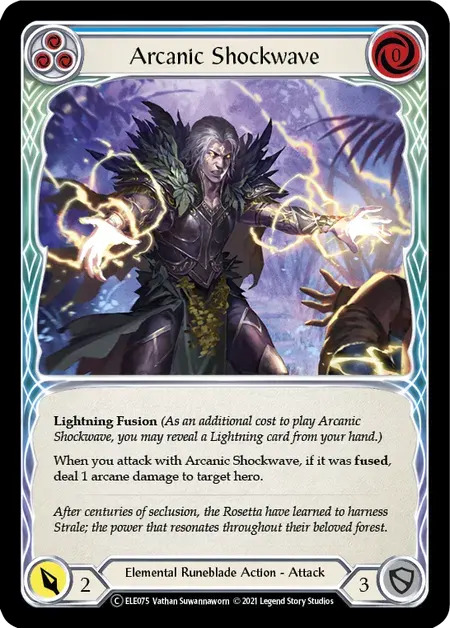 【U-ELE075/EN】Arcanic Shockwave[Blue]