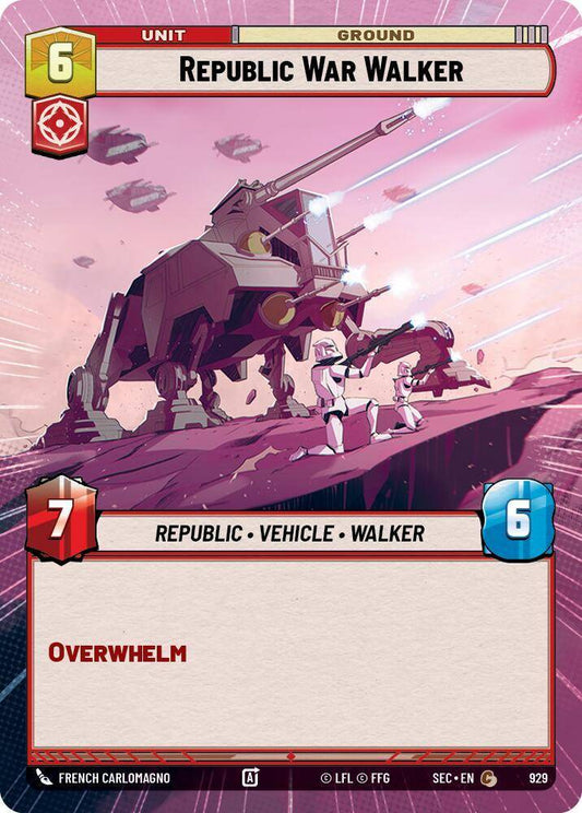 【SEC0929/EN】Republic War Walker (Hyperspace/Foil)