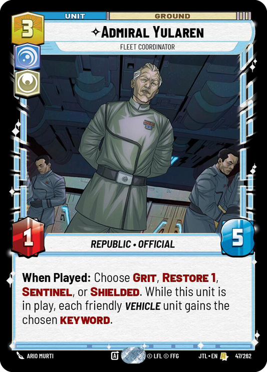 【JTL545/EN】Admiral Yularen - Fleet Coordinator(Foil)