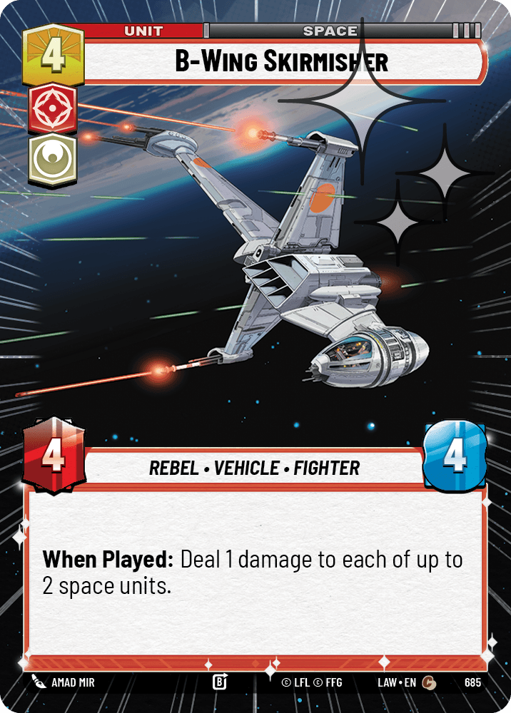 【LAW685/EN】B-Wing Skirmisher (Hyperspace/Foil)