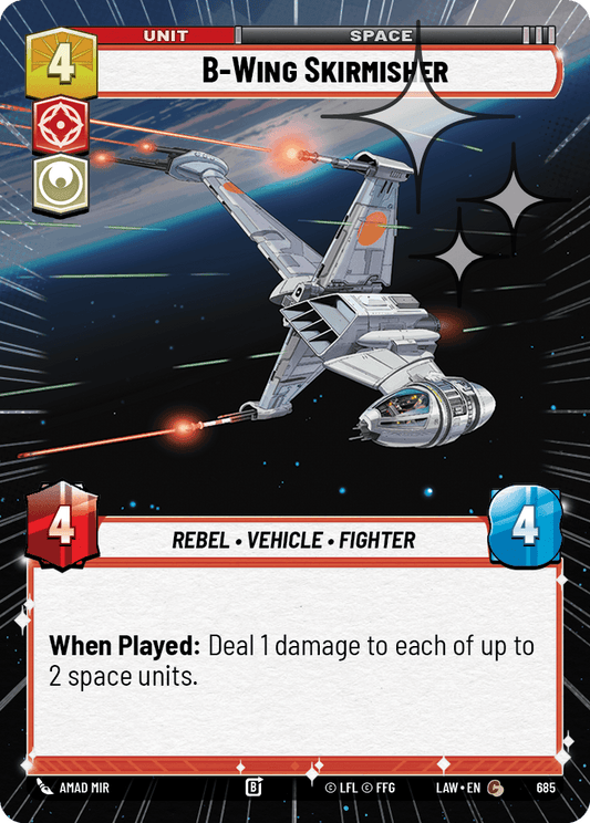 【LAW685/EN】B-Wing Skirmisher (Hyperspace/Foil)