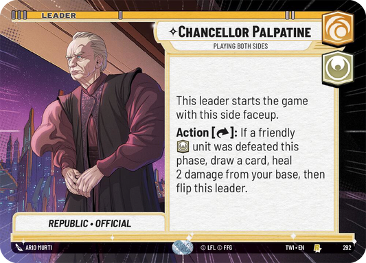 【TWI292/EN】Chancellor Palpatine - Playing Both Sides(HYPERSPACE)