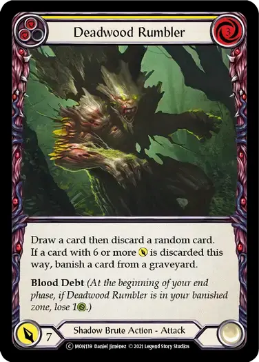 【U-MON139/EN】Deadwood Rumbler[Yellow]