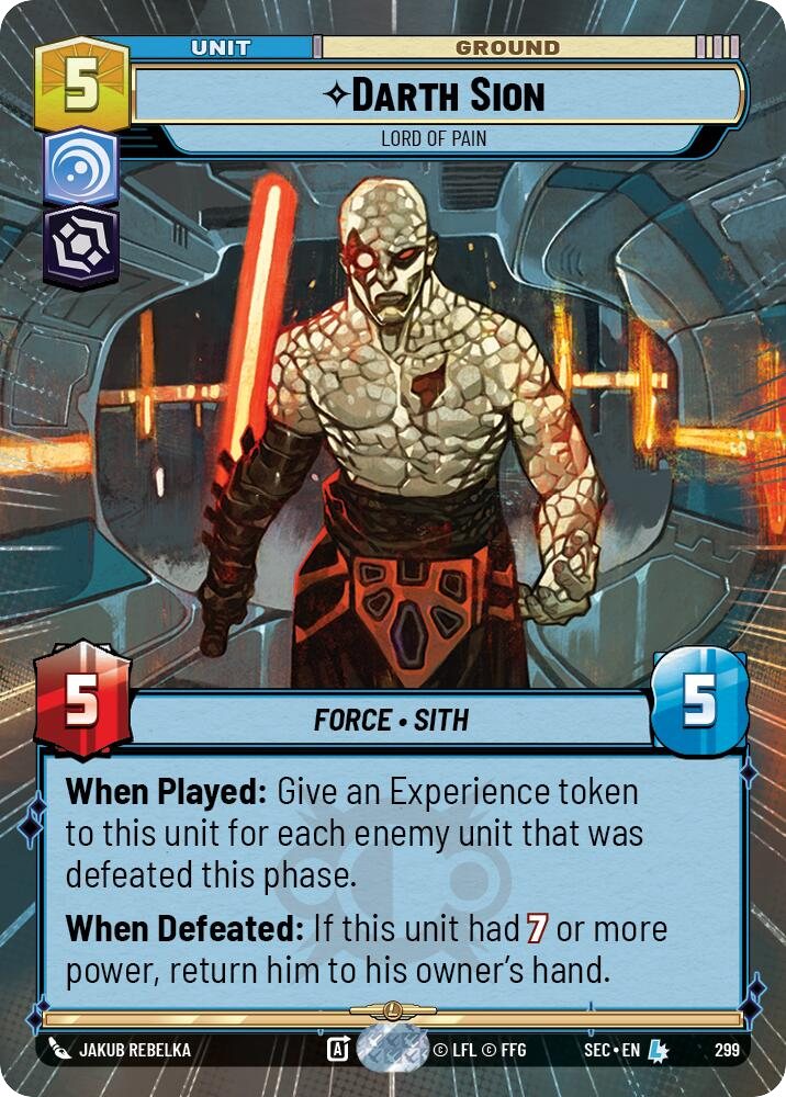 【SEC0299/EN】Darth Sion - Lord of Pain (Hyperspace)