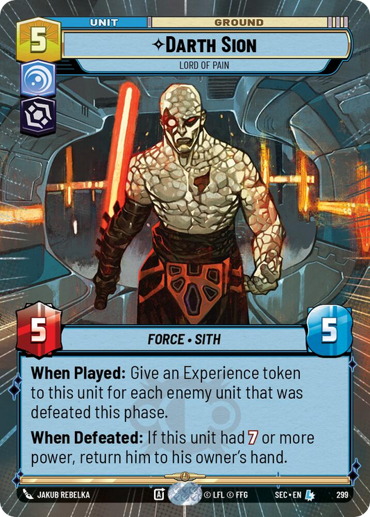 【SEC0299/EN】Darth Sion - Lord of Pain (Hyperspace)