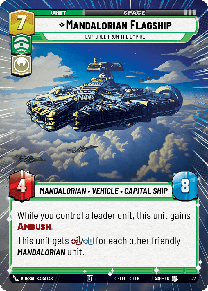 【ASH377/EN】Mandalorian Flagship - Captured from the Empire (Hyperspace)