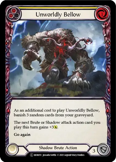 【U-MON151/EN】Unworldly Bellow[Yellow]