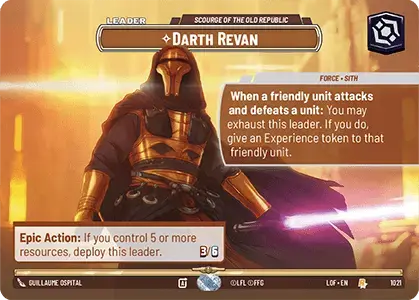 【LOF1021/EN】Darth Revan - Scourge of the Old Republic(Showcase)