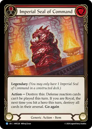 【HNT228/EN】Imperial Seal of Command/玉璽の命令