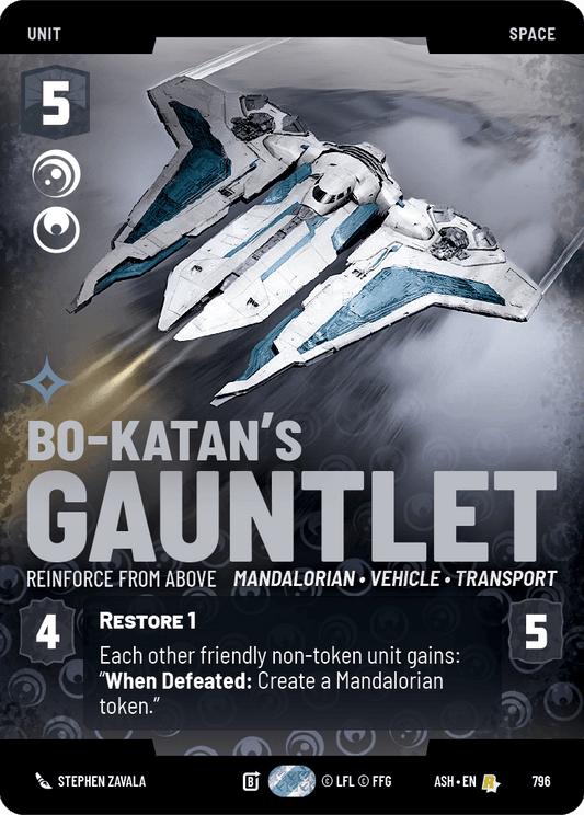 【ASH796/EN】Bo-Katan's Gauntlet - Reinforce from Above (Prestige)