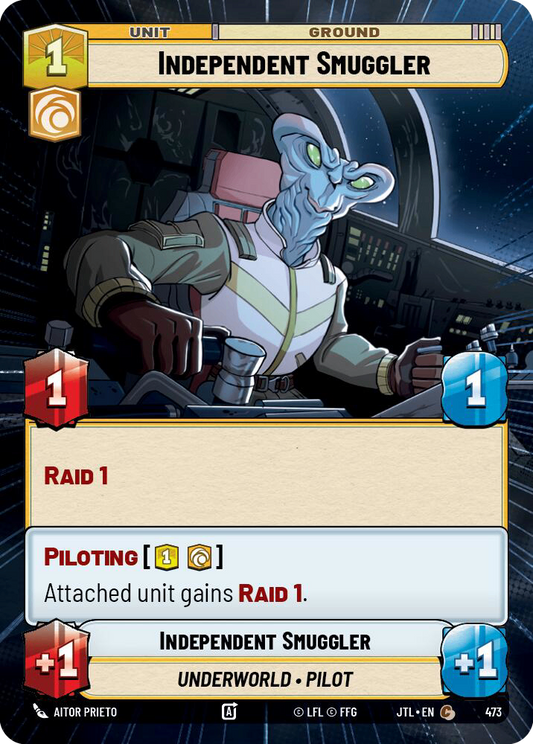 【JTL945/EN】Independent Smuggler (HYPERSPACE/FOIL)