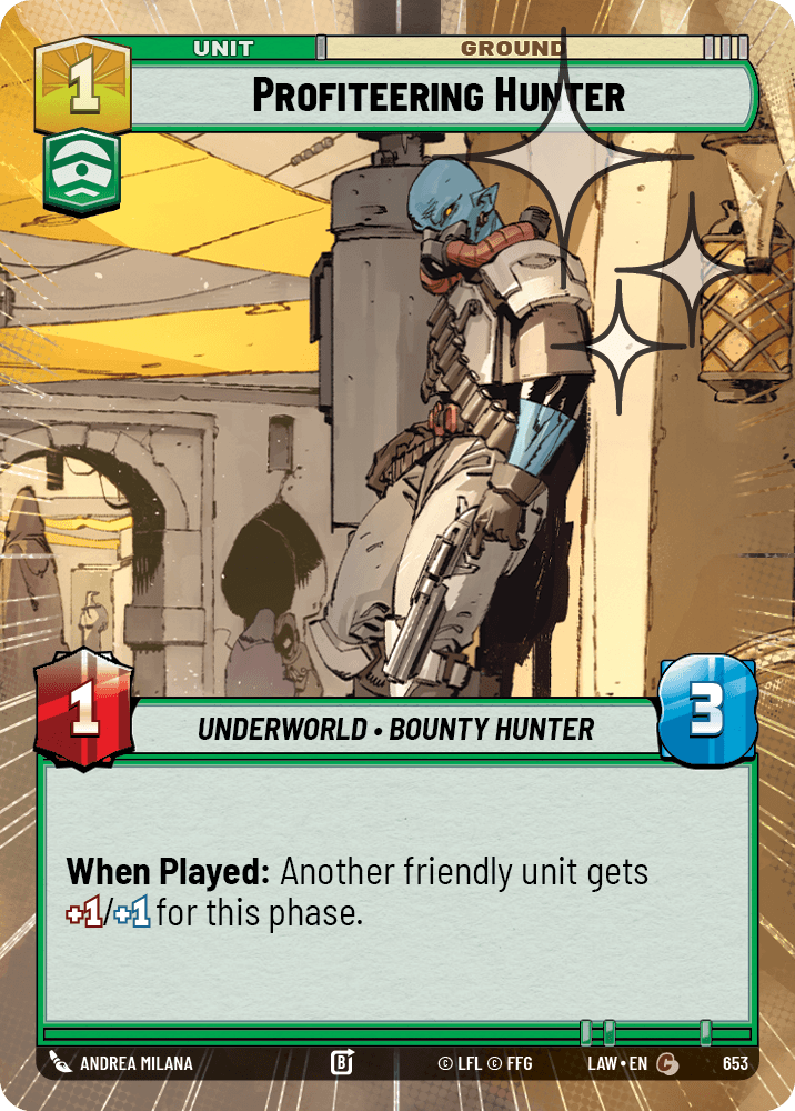 【LAW653/EN】Profiteering Hunter (Hyperspace/Foil)