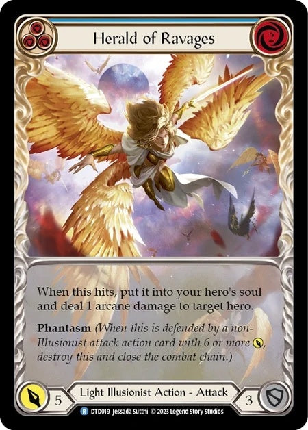 【傷あり特価】【LGS155/EN/RF】Herald of Ravages[Blue]