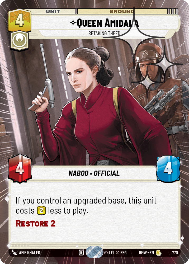 【HMW770/EN】Queen Amidala - Retaking Theed（HYPERSPACE/FOIL）