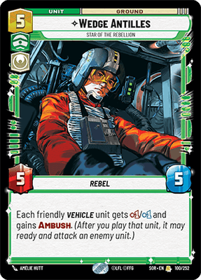 【SOR100/EN】Wedge Antilles - Star of the Rebellion